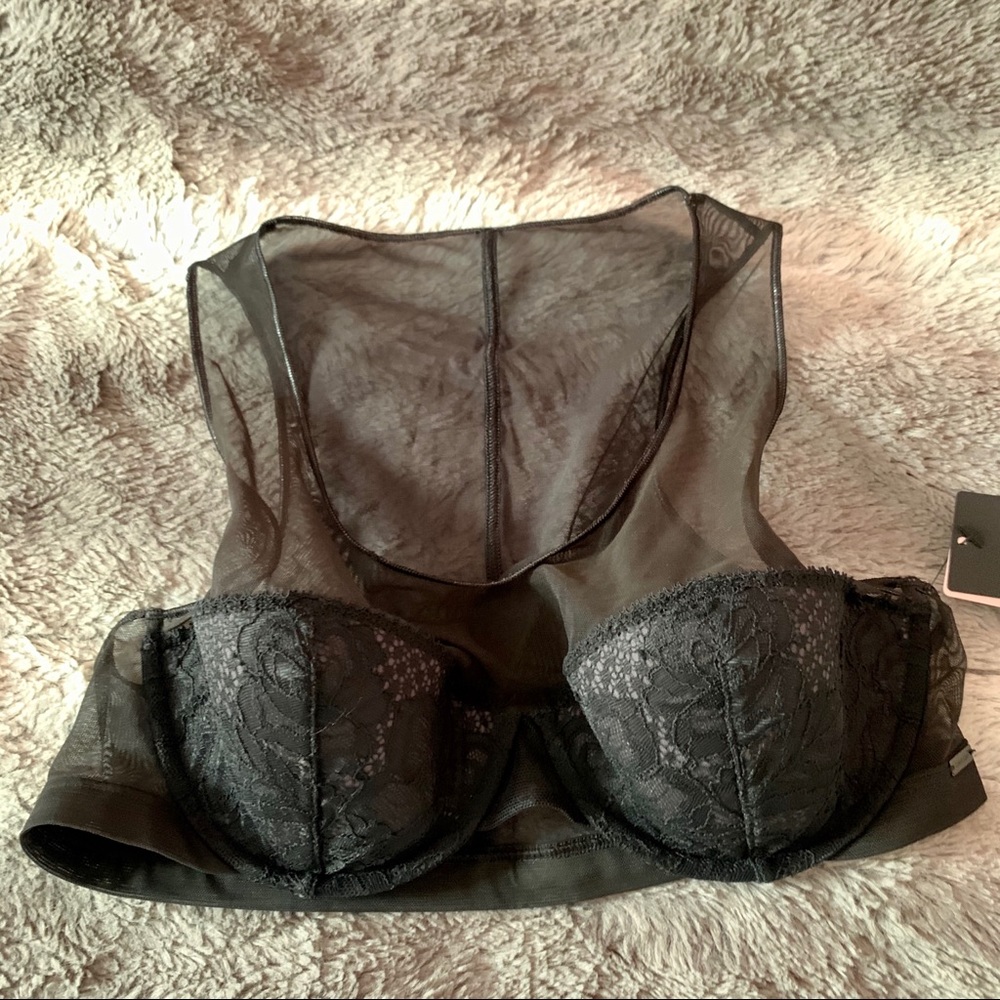 NWT Calvin Klein Black Label Lace/Mesh Bra - 34B